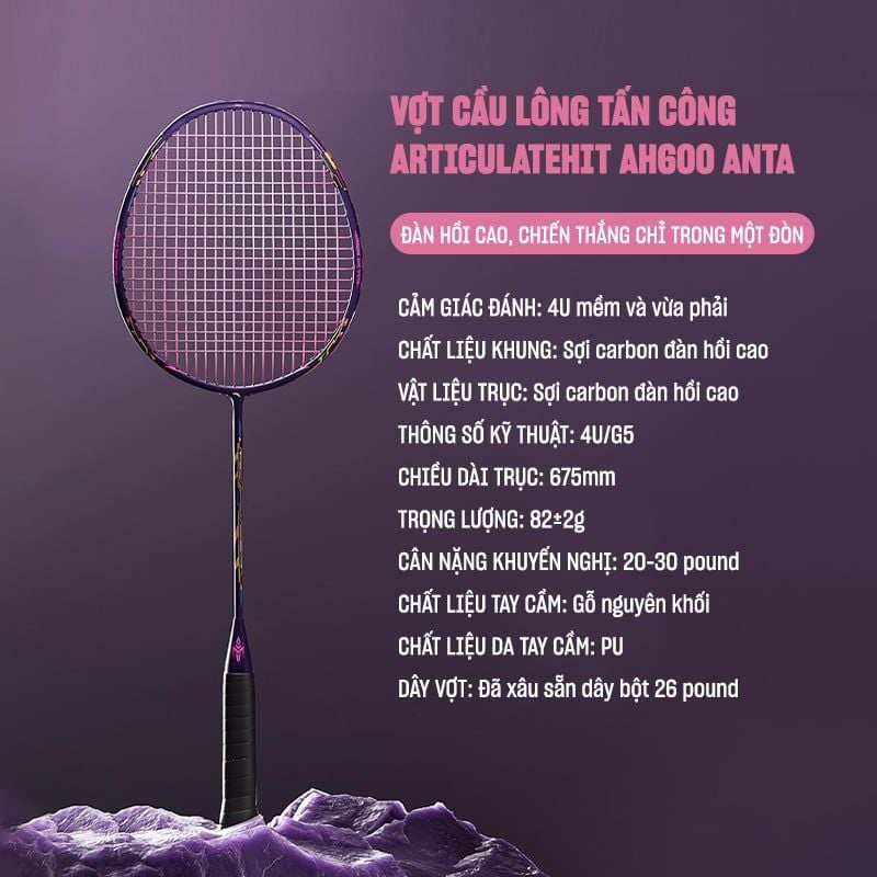 [Live] Vợt Cầu Lông ArticulateHit AH600 Anta (V10) 1825315601R-1