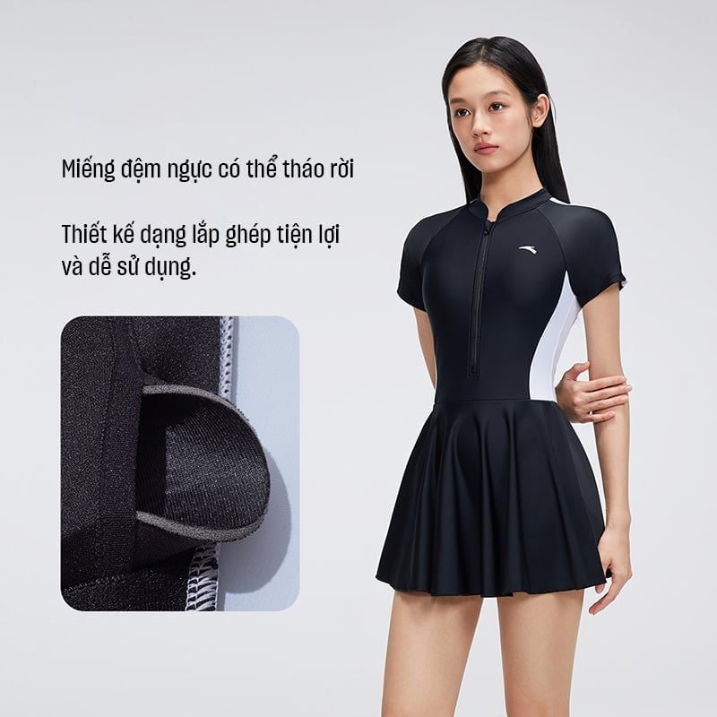 Váy Bơi Liền Thân Slim Waist ANTA 1825332462-1