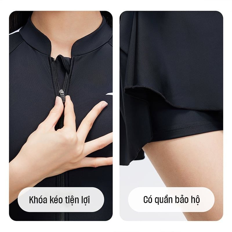 Váy Bơi Liền Thân Slim Waist ANTA 1825332462-1