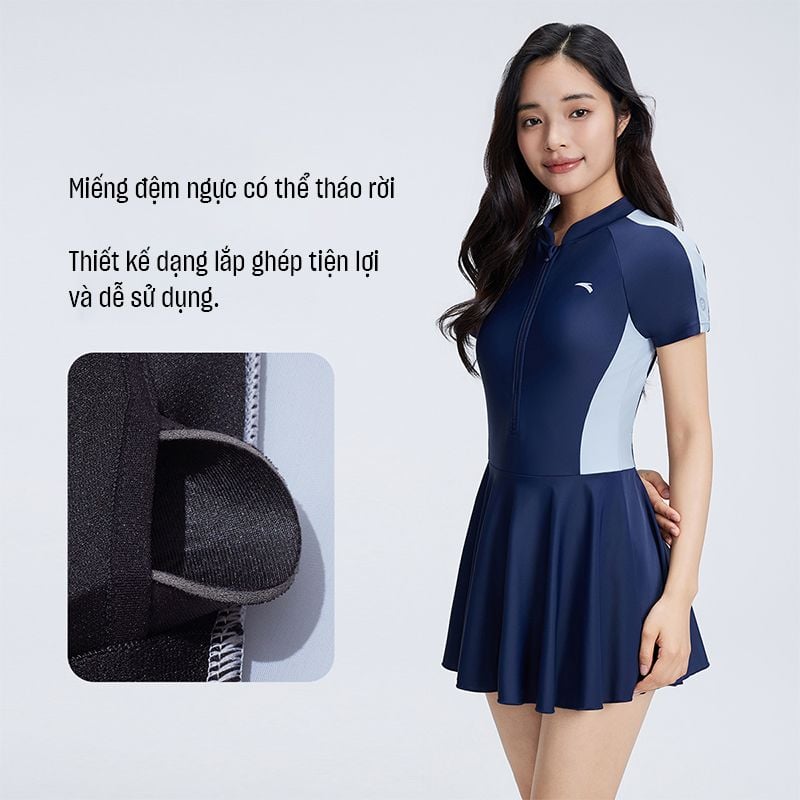 Váy Bơi Liền Thân Slim Waist ANTA 1825332462-2