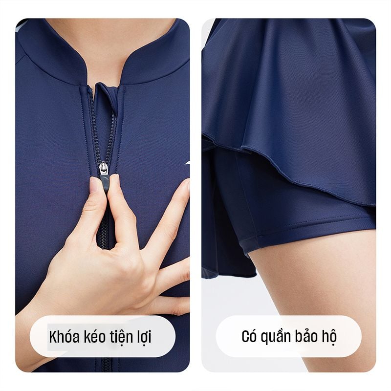 Váy Bơi Liền Thân Slim Waist ANTA 1825332462-2