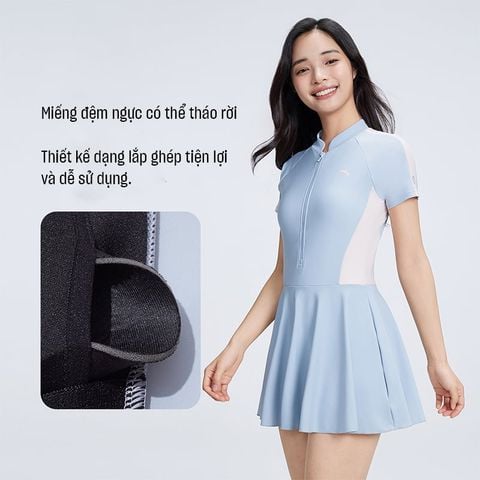 Váy Bơi Liền Thân Slim Waist ANTA 1825332462-3