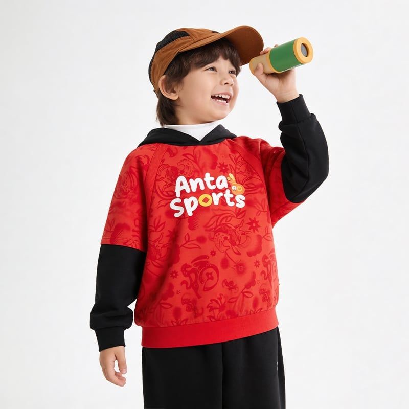 Áo Hoodie Thời Trang Bé Trai Anta Kids 3526A9722-3