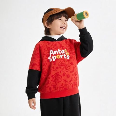 Áo Hoodie Thời Trang Bé Trai Anta Kids 3526A9722-3