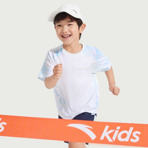 Áo Phông Ngắn Tay Bé Trai Anta Kids Running 3525B9102-1