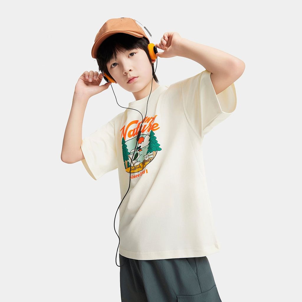 Áo Phông Thể Thao Bé Trai Anta Kids 3525C6105-1