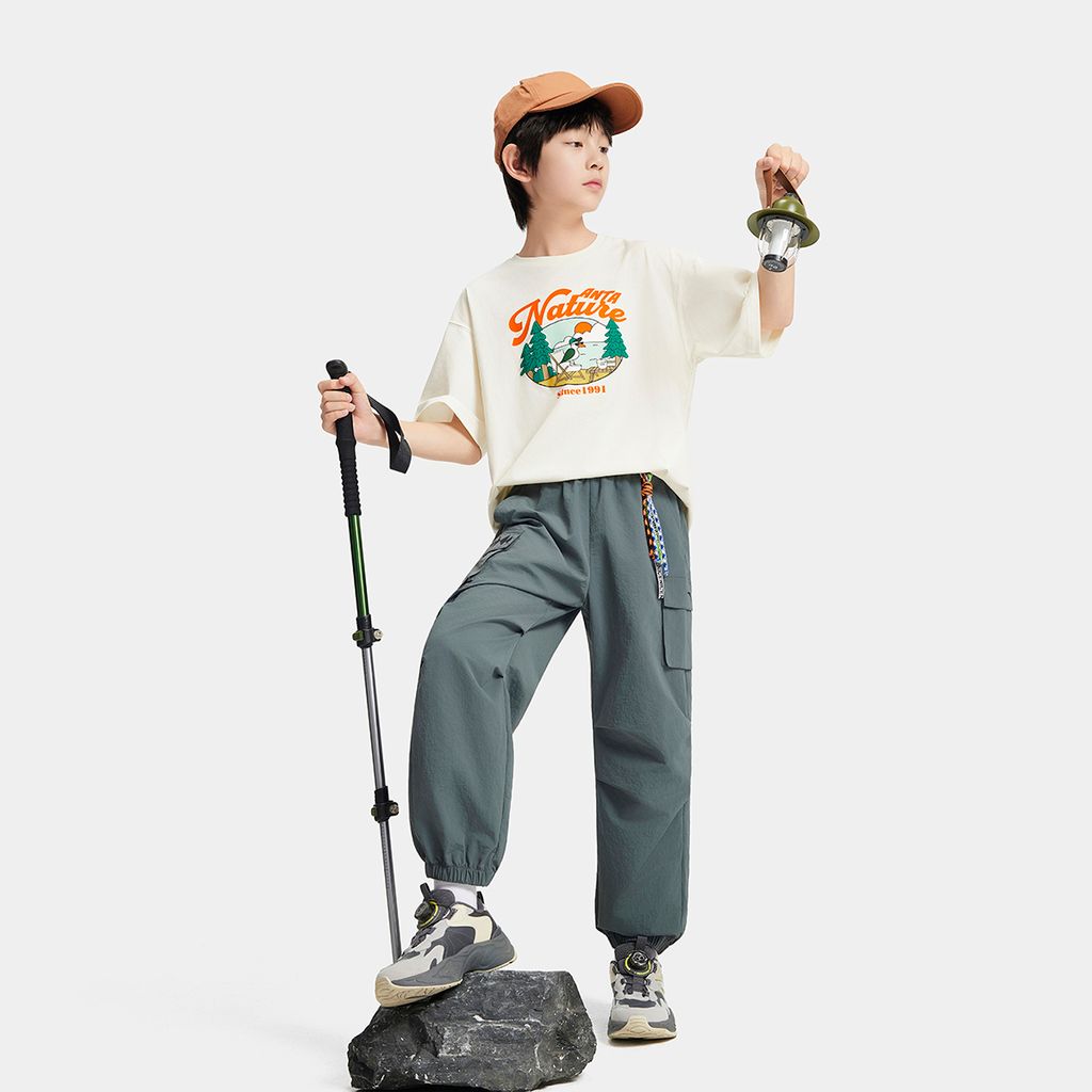 Áo Phông Thể Thao Bé Trai Anta Kids 3525C6105-1