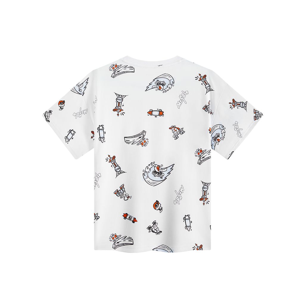 Áo Phông Ngắn Tay Thể Thao Thời Trang Bé Trai Anta Kids 3525C8103B-1