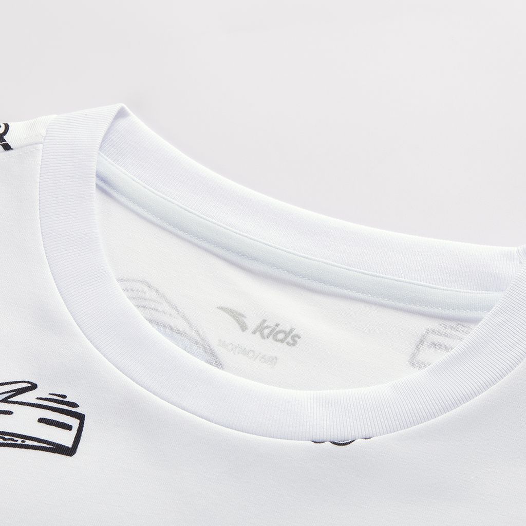 Áo Phông Ngắn Tay Thể Thao Thời Trang Bé Trai Anta Kids 3525C8103B-1