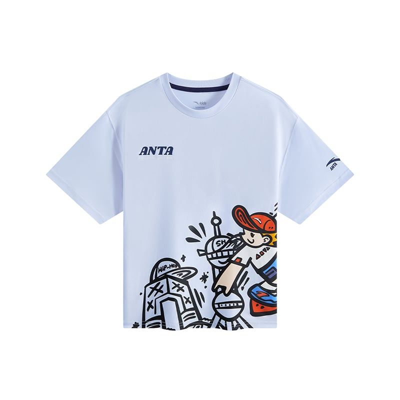 Áo Phông Ngắn Tay Thể Thao Bé Trai Anta Kids 3525C8104-2