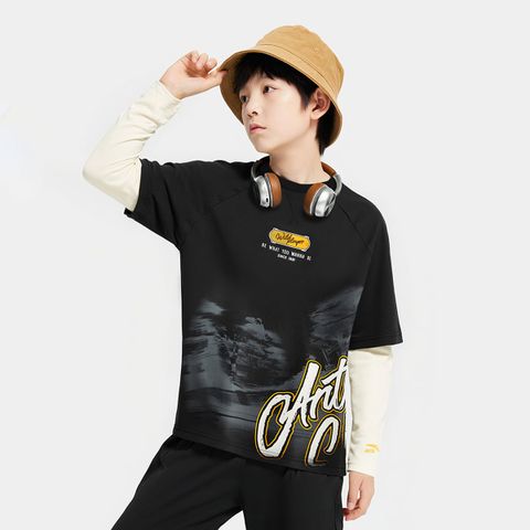 Áo Dài Tay Thể Thao Bé Trai Anta Kids Wildplayer 3525C8401S-2