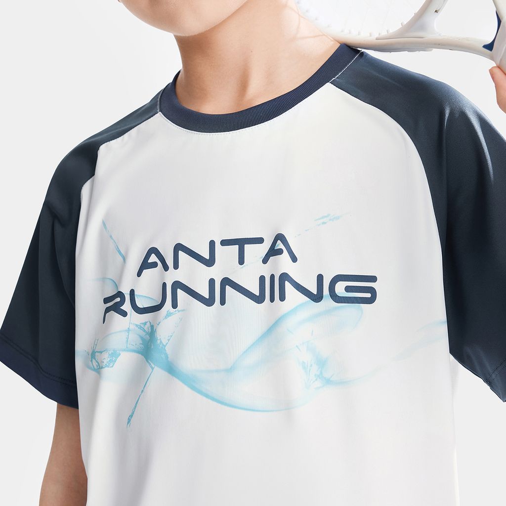 Áo Thun Thời Trang Thể Thao Bé Trai Anta Kids 3526B5102-3