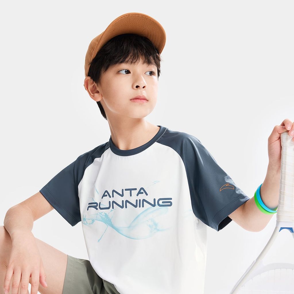 Áo Thun Thời Trang Thể Thao Bé Trai Anta Kids 3526B5102-3