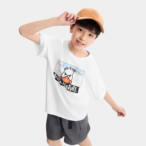 Áo Phông Ngắn Tay Thể Thao Bé Trai Anta Kids 3526B6104-1