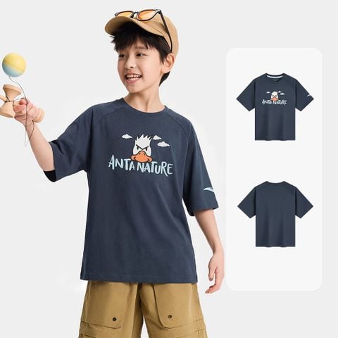 Áo Phông Ngắn Tay Thể Thao Bé Trai Anta Kids 3526B6104-3