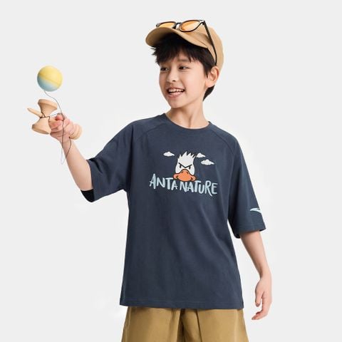 Áo Phông Ngắn Tay Thể Thao Bé Trai Anta Kids 3526B6104-3