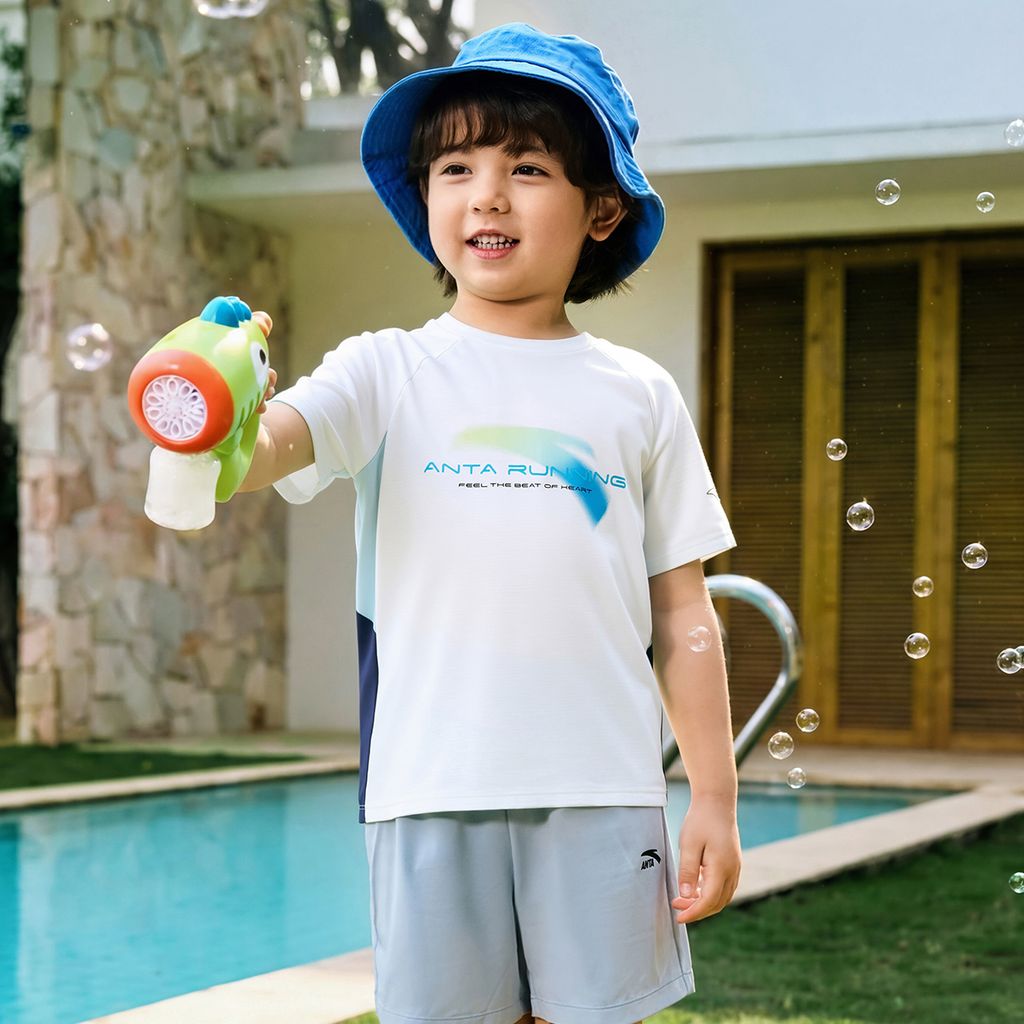 Áo Thun Thể Thao Bé Trai Anta Kids 3526B9104-1