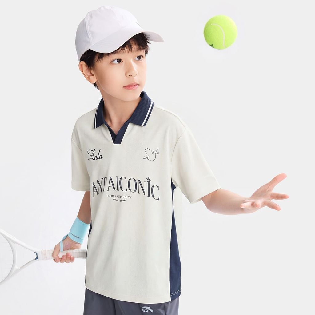 Áo Polo Ngắn Tay Thời Trang Bé Trai Anta Kids 3526C8107-3
