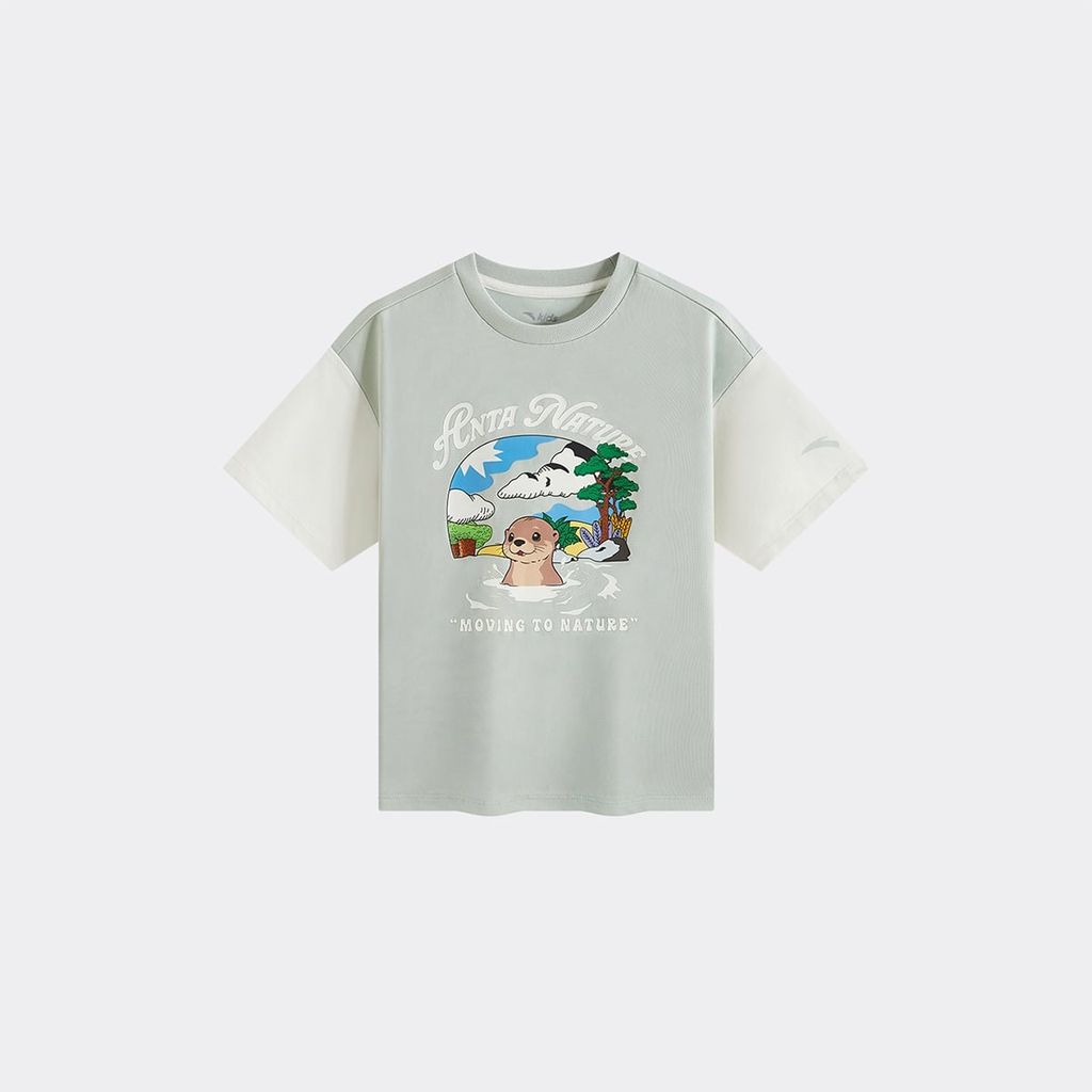 Áo Thun Ngắn Tay Thời Trang Bé Trai ANTA KIDS 3526C9102-2