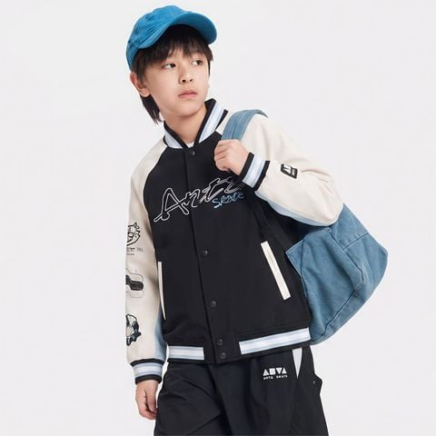 Áo Khoác Bomber Thể Thao Bé Trai Anta Kids 3526D8611-1