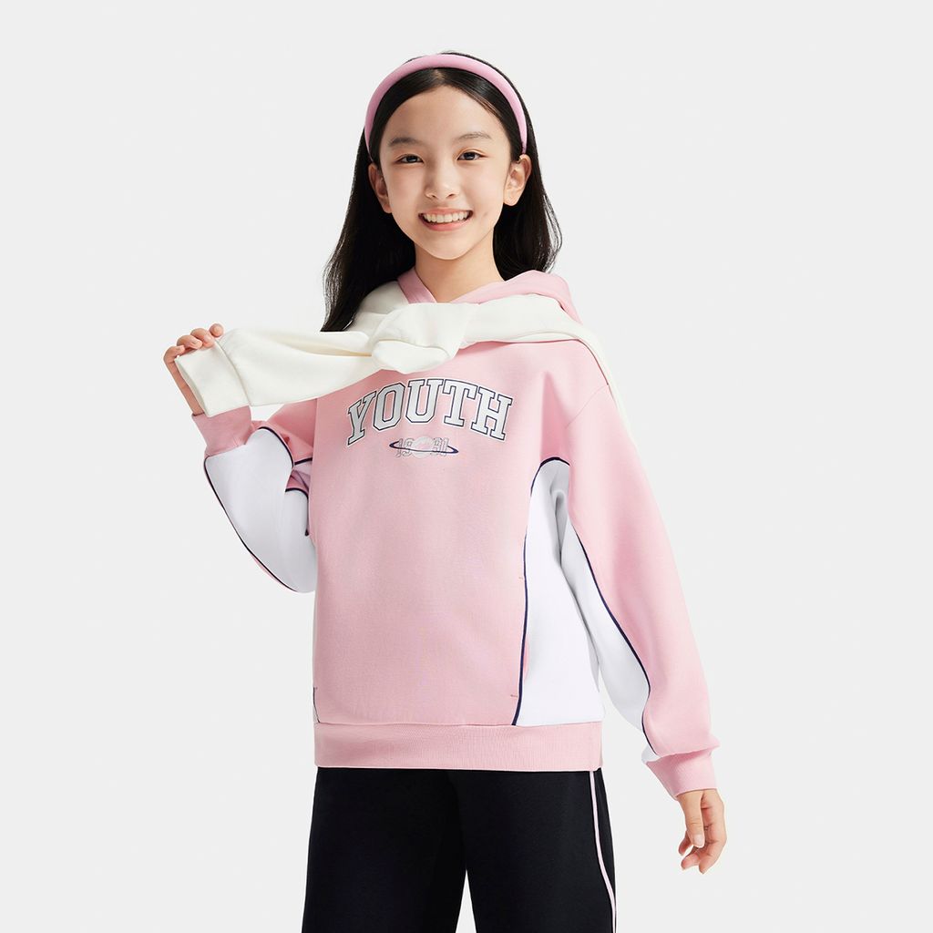 Áo Hoodie Thời Trang Bé Gái Anta Kids 3624C1701