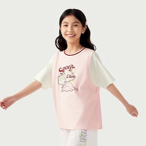 Áo Phông Ngắn Tay Thời Trang Bé Gái Anta Kids 362528103-3