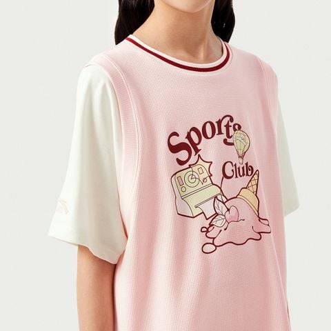 Áo Phông Ngắn Tay Thời Trang Bé Gái Anta Kids 362528103-3