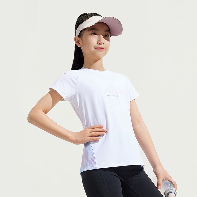 Áo Phông Ngắn Tay Bé Gái Anta Kids Running 3625B5101-1