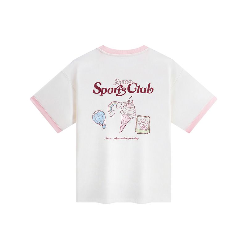 Áo Phông Ngắn Tay Bé Gái Anta Kids Lifestyle 3625B8104-1