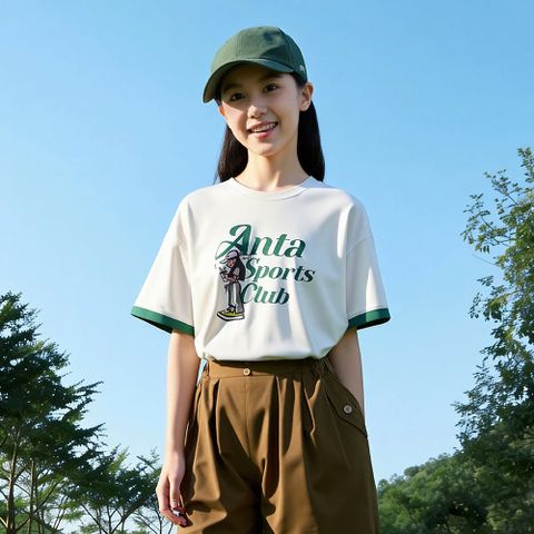 Áo Phông Ngắn Tay Thời Trang Bé Gái Anta Kids 3625C1106-1
