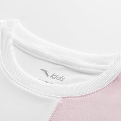 Áo Phông Ngắn Tay Thể Thao Bé Gái Anta Kids 3625C9104-1