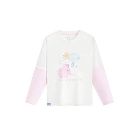 Áo Phông Dài Tay Thời Trang Bé Gái Anta Kids 3625C9407-1