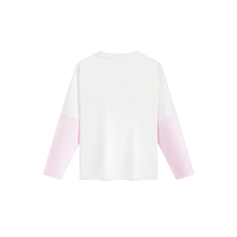 Áo Phông Dài Tay Thời Trang Bé Gái Anta Kids 3625C9407-1