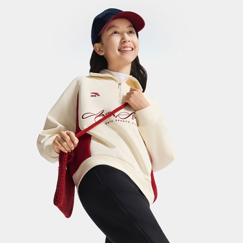 Áo Sweater Thời Trang Bé Gái Anta Kids 3625D1714-1