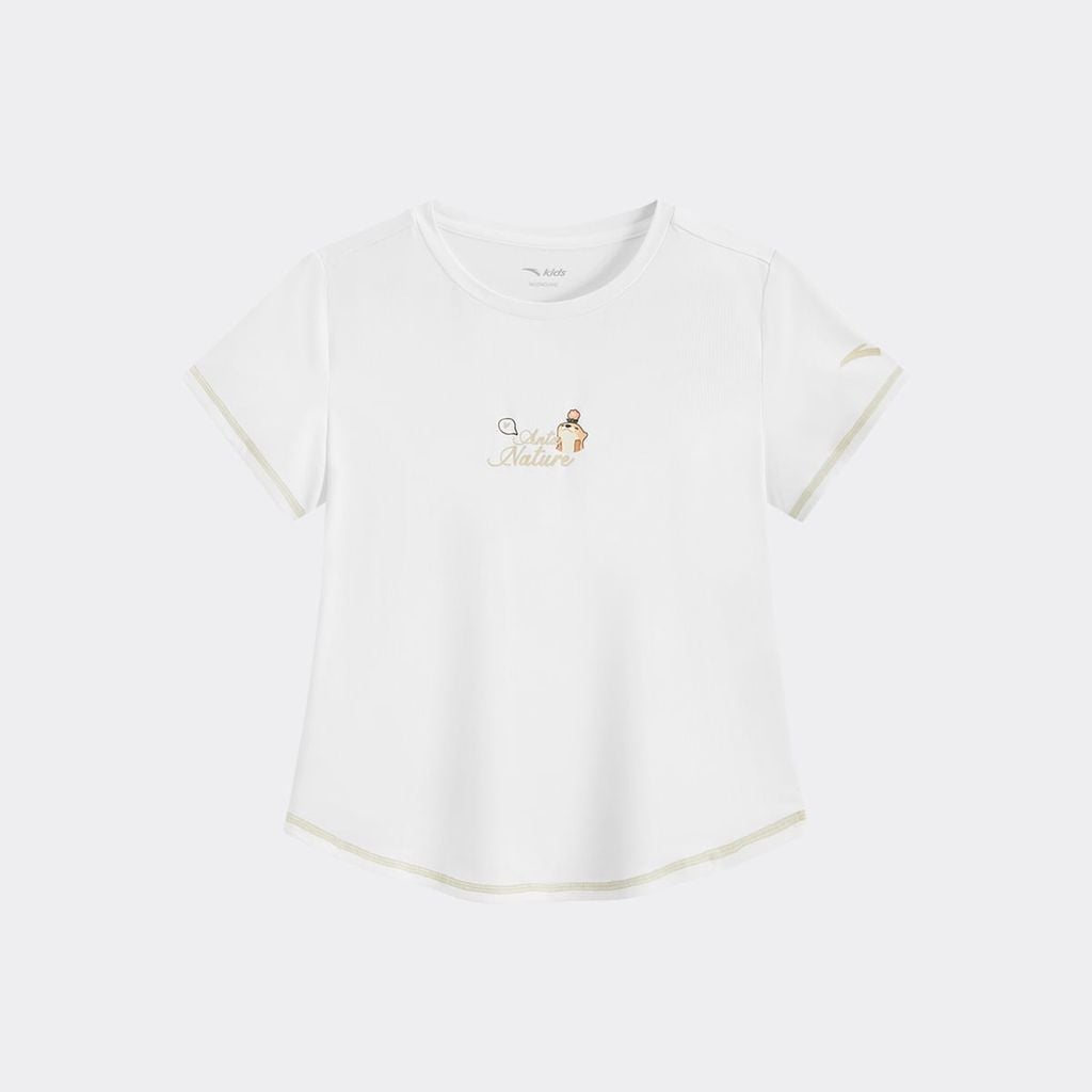 Áo Thun Ngắn Tay Thời Trang Bé Gái Anta Kids 3626B6104-1