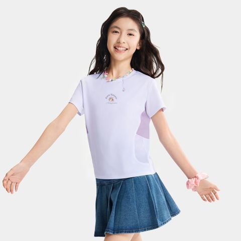 Áo Phông Ngắn Tay Thời Trang Bé Gái Anta Kids 3626B6107-1