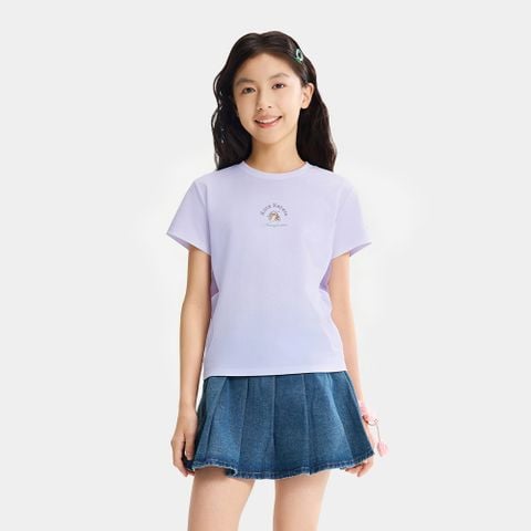 Áo Phông Ngắn Tay Thời Trang Bé Gái Anta Kids 3626B6107-1