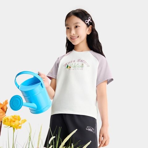 Áo Phông Ngắn Tay Thời Trang Bé Gái Anta Kids 3626B6109-1