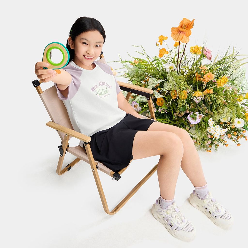 Áo Phông Ngắn Tay Thời Trang Bé Gái Anta Kids 3626B6109-1