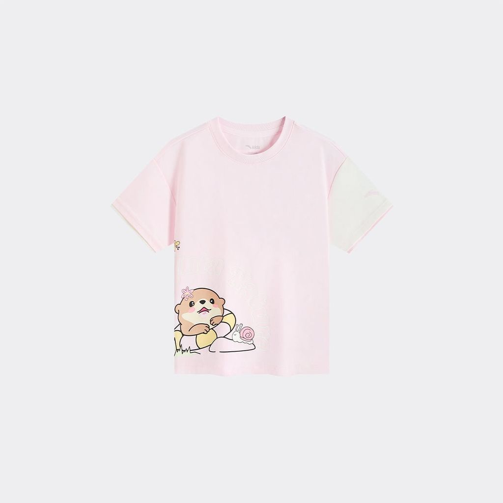 Áo Thun Ngắn Tay Thời Trang Bé Gái Anta Kids 3626C9101-2