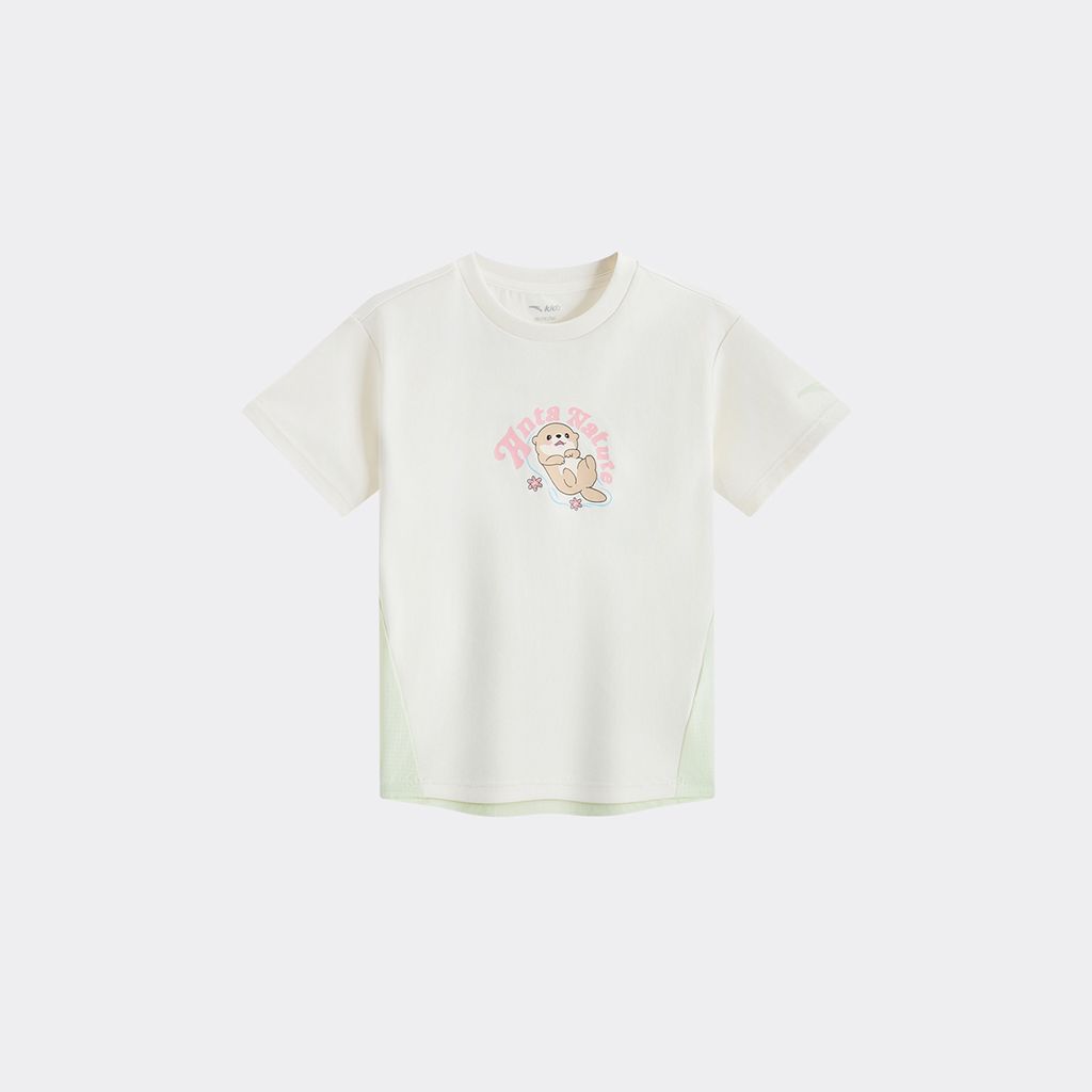 Áo Thun Ngắn Tay Thời Trang Bé Gái Anta Kids 3626C9104-2