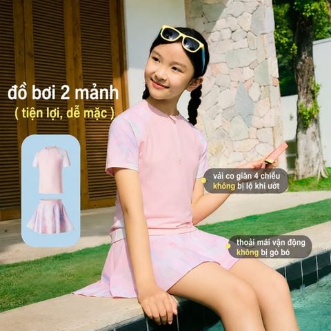 Bộ Đồ Bơi Hai Mảnh Bé Gái Anta Kids 3826332443-1