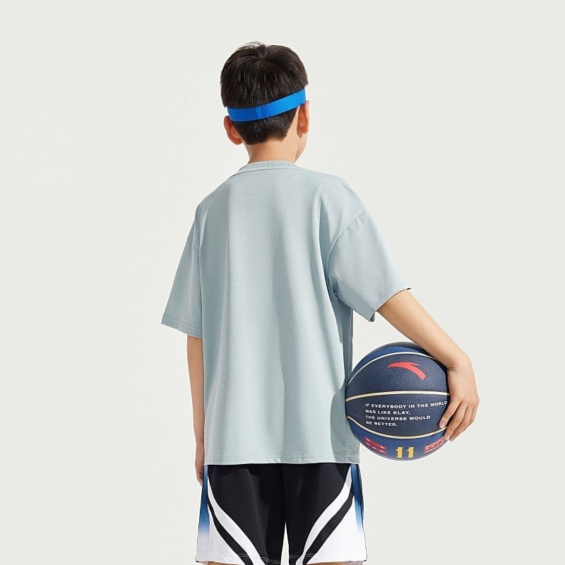 Áo Phông Ngắn Tay Bé Trai Anta Kids Basketball 3525B1107-2