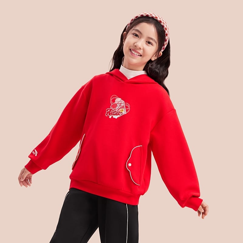 Áo Hoodie Thời Trang Bé Gái Anta Kids 362518710-3