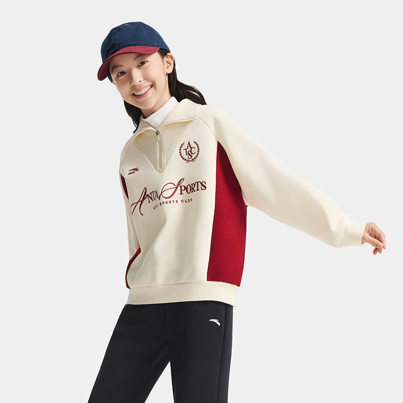 Áo Sweater Thời Trang Bé Gái Anta Kids 3625D1714-1