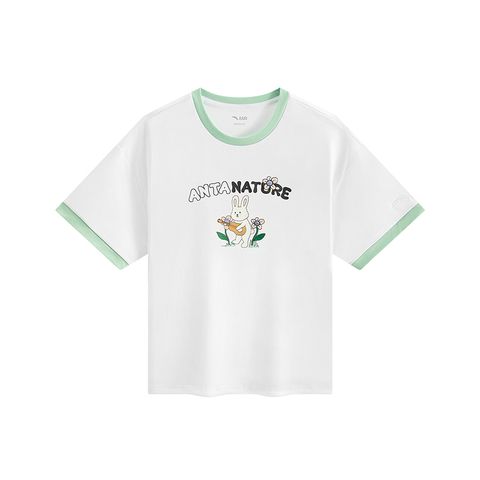 Áo Phông Ngắn Tay Thể Thao Bé Gái Anta Kids 3625C6107-1
