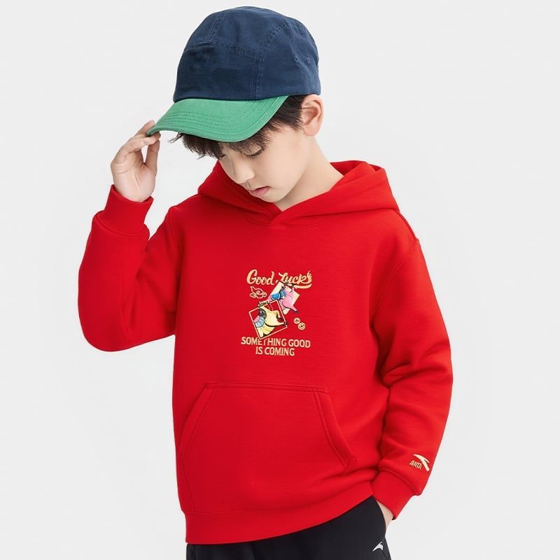 Áo Hoodie Thời Trang Bé Trai Anta Kids CNY 3526A8607-2