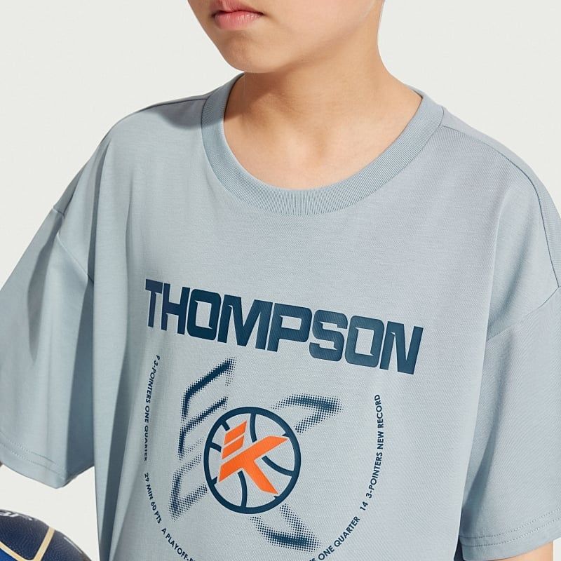 Áo Phông Ngắn Tay Bé Trai Anta Kids Basketball 3525B1107-2