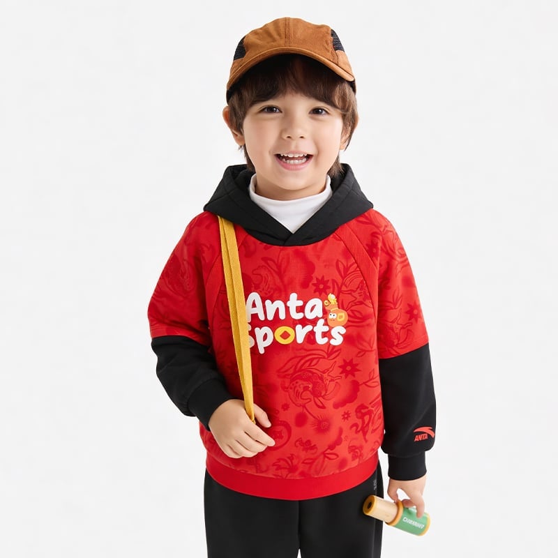 Áo Hoodie Thời Trang Bé Trai Anta Kids 3526A9722-3