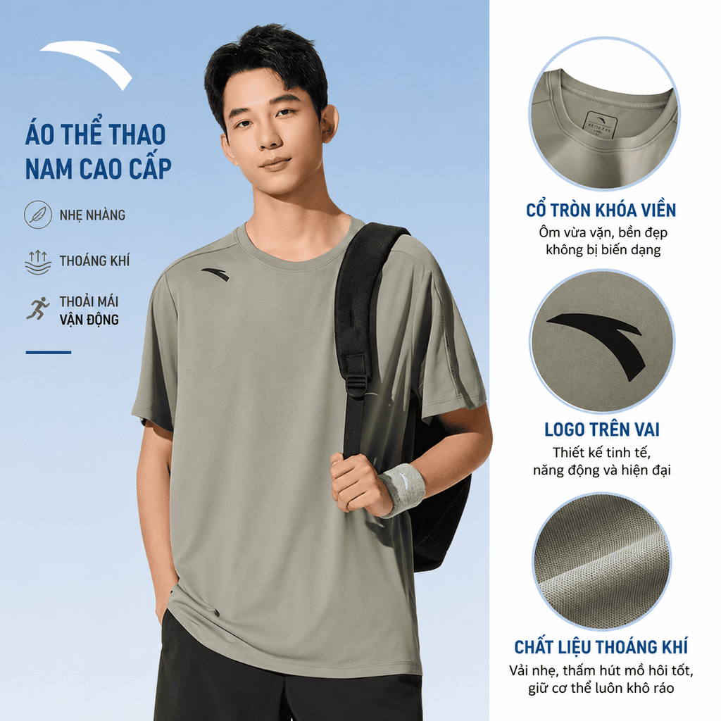 Áo Thun Thể Thao Nam ANTA 9526B7101-7